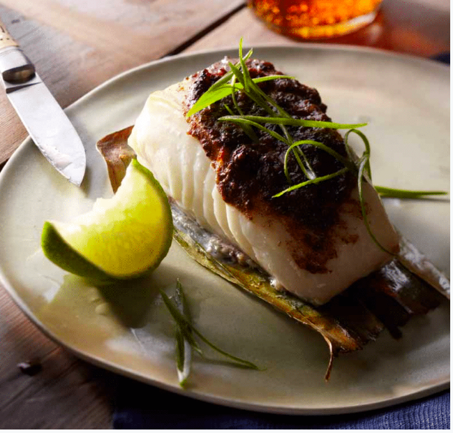 Jerked Cedar Plank Halibut