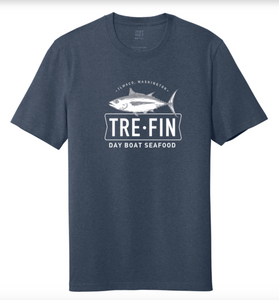 Day Boat Seafood Logo Short-Sleeve Tee in navy, charcoal grey or white