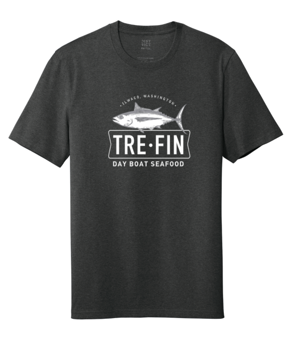 Day Boat Seafood Logo Short-Sleeve Tee in navy, charcoal grey or white