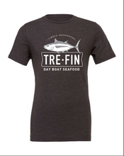 Load image into Gallery viewer, Day Boat Seafood Logo Short-Sleeve Tee in white or dark grey