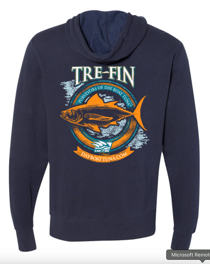 Heritage Logo Hooded Pullover Sweatshirt in Navy